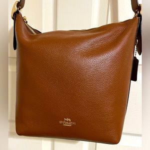 Coach Brown Leather Crossbody Handbag